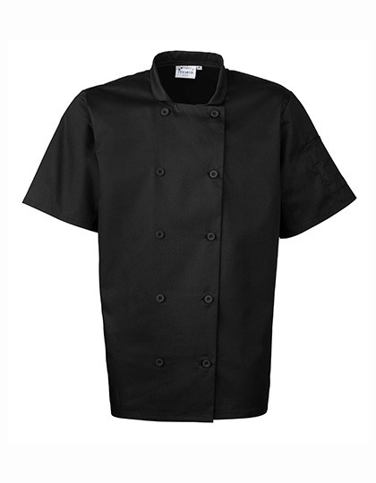 Premier Workwear Short Sleeve Chef´s Jacket Black (ca. Pantone Black C)