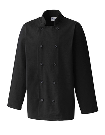 Premier Workwear Long Sleeve Chef´s Jacket Black (ca. Pantone Black C)