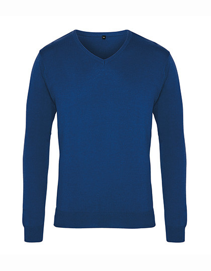 Premier Workwear Men´s V-Neck Knitted Sweater Royal (ca. Pantone 7686C)