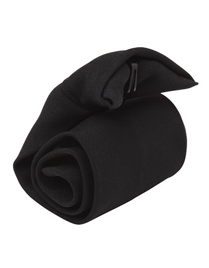Premier Workwear Clip-on Tie Black (ca. Pantone Black C)