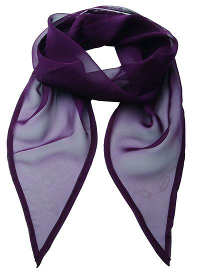 Premier Workwear Women´s Colours Collection Chiffon Scarf Aubergine (ca. Pantone 5115C)