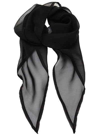 Premier Workwear Women´s Colours Collection Chiffon Scarf Black