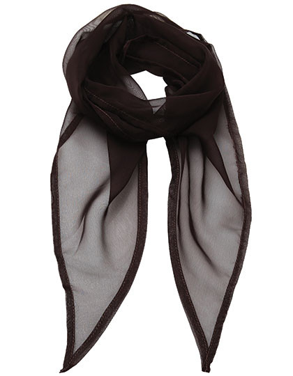 Premier Workwear Women´s Colours Collection Chiffon Scarf Brown (ca. Pantone 476C)