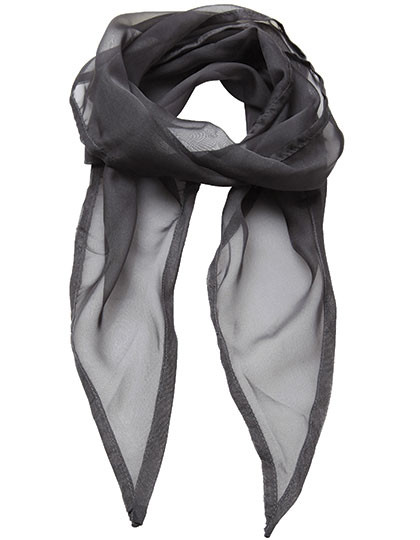 Premier Workwear Women´s Colours Collection Chiffon Scarf Dark Grey (ca. Pantone 431C)