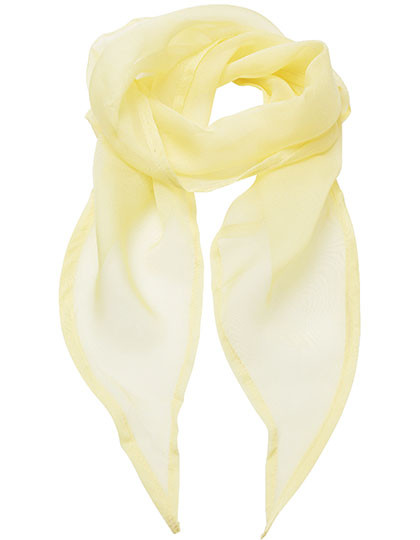 Premier Workwear Women´s Colours Collection Chiffon Scarf Lemon (ca. Pantone 127C)