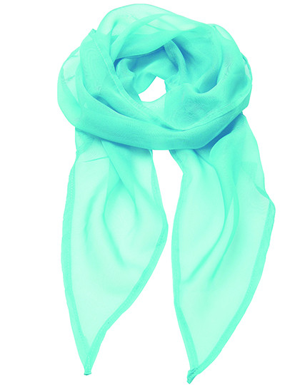 Premier Workwear Women´s Colours Collection Chiffon Scarf Turquoise (ca. Pantone 312C)