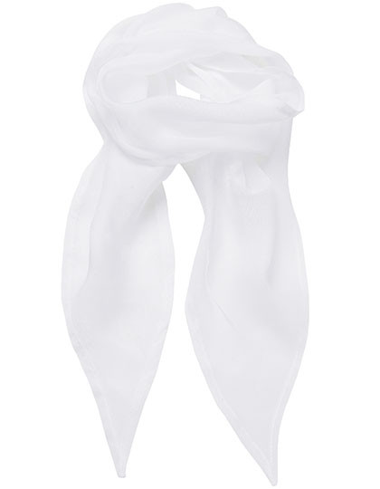 Premier Workwear Women´s Colours Collection Chiffon Scarf White