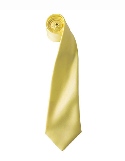 Premier Workwear Colours Collection Satin Tie Lemon (ca. Pantone 127C)