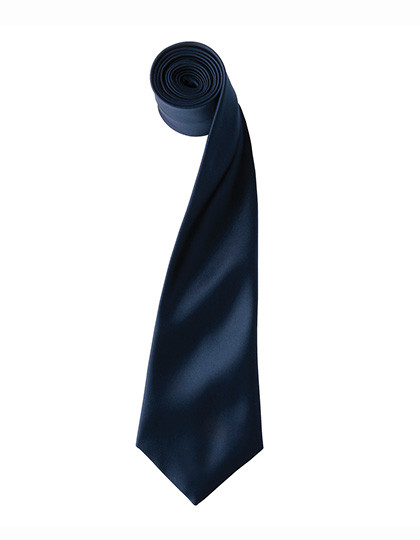 Premier Workwear Colours Collection Satin Tie Navy (ca. Pantone 2766C)