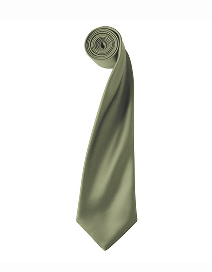 Premier Workwear Colours Collection Satin Tie Olive (ca. Pantone 378C)