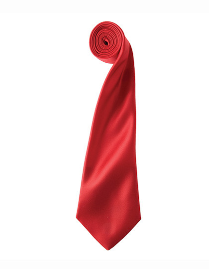 Premier Workwear Colours Collection Satin Tie Red (ca. Pantone 200C)