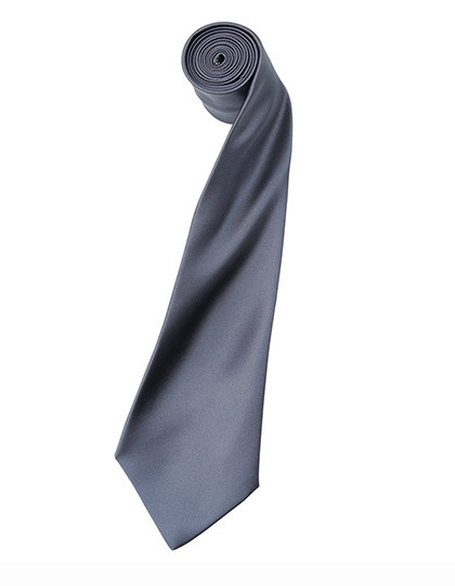 Premier Workwear Colours Collection Satin Tie Steel (ca. Pantone 7545C)