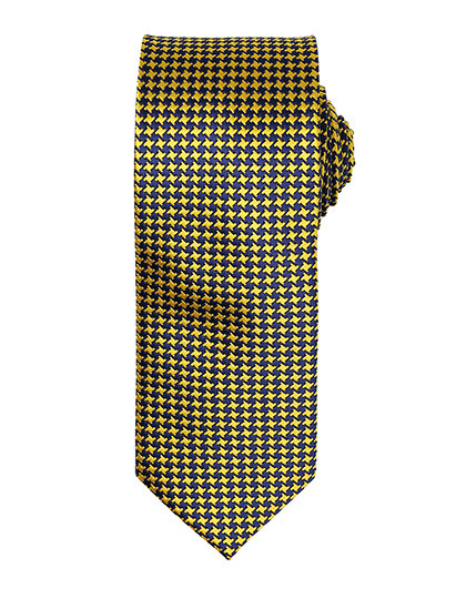 Premier Workwear Puppy Tooth Tie Gold