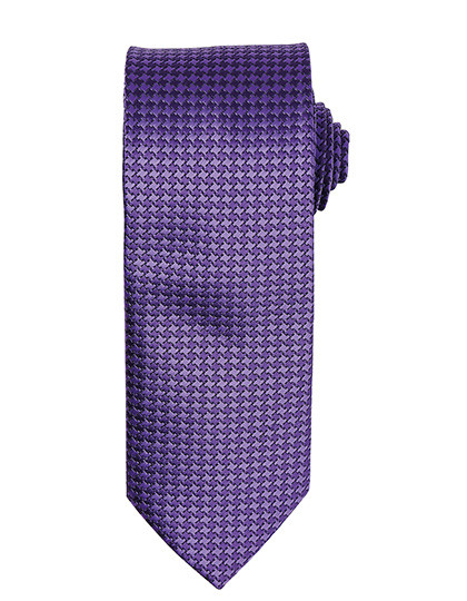 Premier Workwear Puppy Tooth Tie Purple