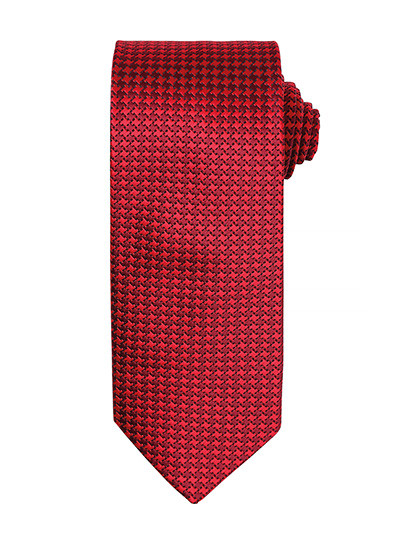 Premier Workwear Puppy Tooth Tie Red