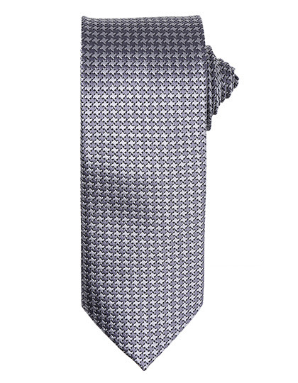 Premier Workwear Puppy Tooth Tie Silver (ca. Pantone Cool Gray 7C)
