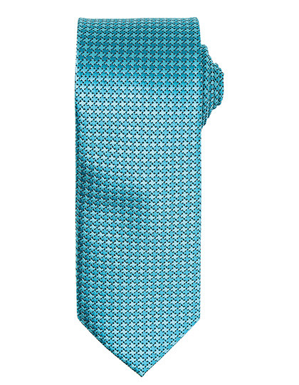 Premier Workwear Puppy Tooth Tie Turquoise (ca. Pantone 7703C)