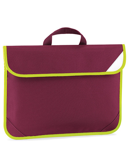 Quadra Enhanced-Viz Book Bag Burgundy