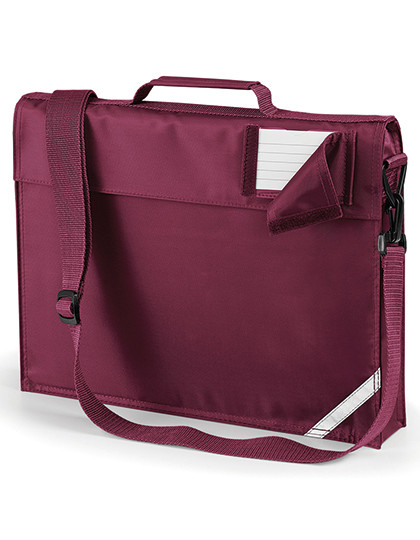 Quadra Junior Book Bag With Strap Burgundy