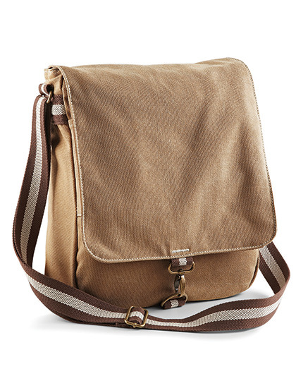 Quadra Vintage Canvas Messenger Sahara
