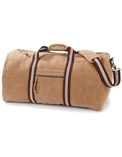 Quadra Vintage Canvas Holdall Sahara