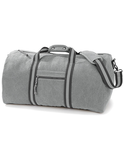 Quadra Vintage Canvas Holdall Vintage Light Grey