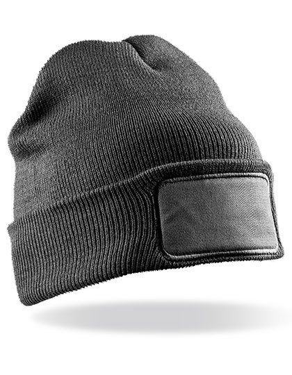 Result Winter Essentials Double Knit Printers Beanie Grey