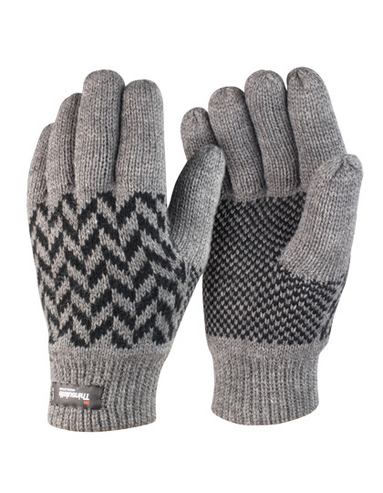 Result Winter Essentials Pattern Thinsulate Glove Grey