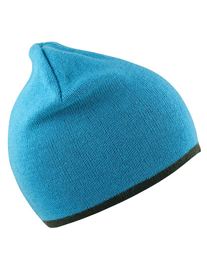 Result Winter Essentials Soft Feel Cuffless Reversible Beanie Aqua