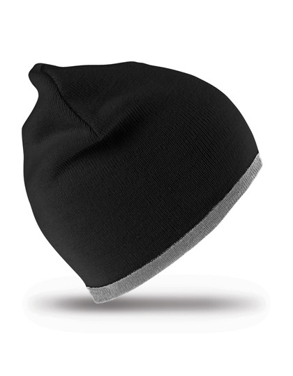 Result Winter Essentials Soft Feel Cuffless Reversible Beanie Black