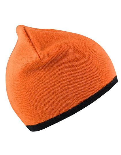 Result Winter Essentials Soft Feel Cuffless Reversible Beanie Bright Orange