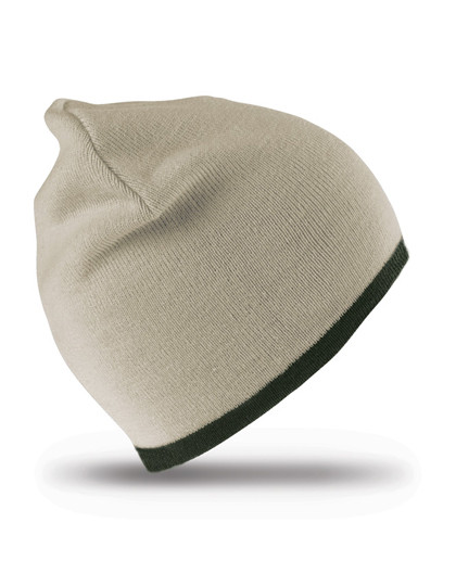 Result Winter Essentials Soft Feel Cuffless Reversible Beanie Stone
