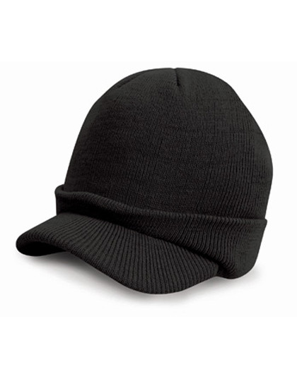 Result Winter Essentials Esco Army Knitted Hat Black