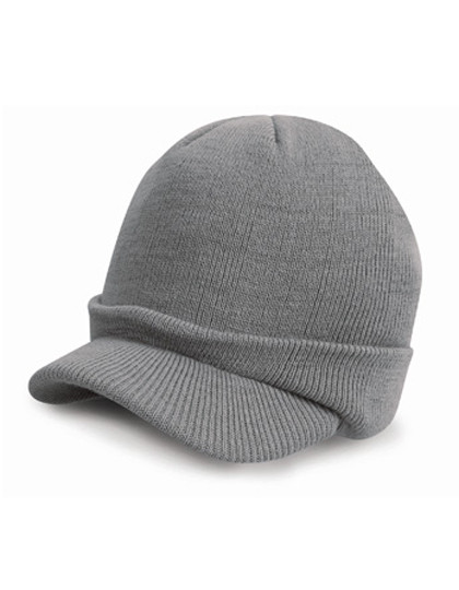 Result Winter Essentials Esco Army Knitted Hat Cool Grey