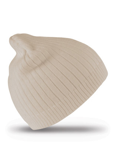 Result Winter Essentials Cotton Knitted Beanie Cream