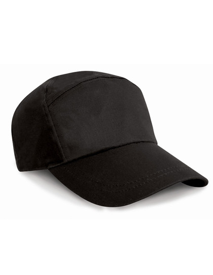Result Headwear 7-Panel Advertising Cap Black