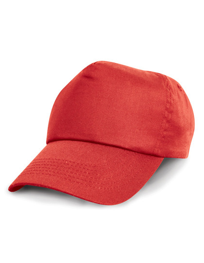 Result Headwear Junior Cotton Cap Red