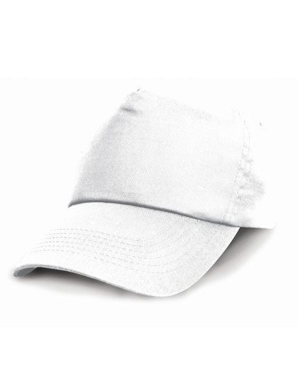 Result Headwear Junior Cotton Cap White