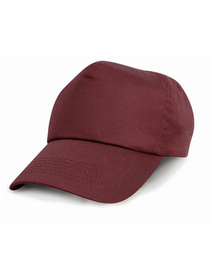 Result Headwear Cotton Cap Burgundy