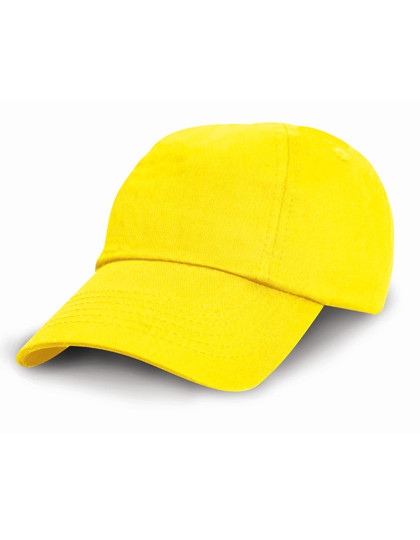 Result Headwear Junior Low Profile Cotton Cap Yellow