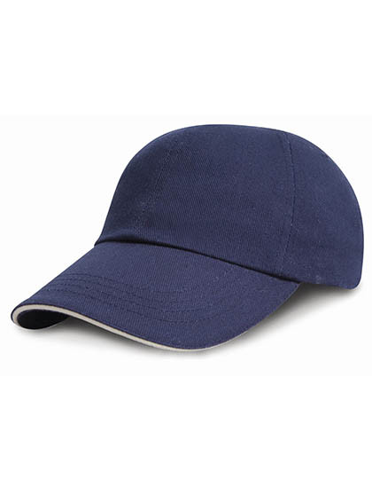 Result Headwear Junior Heavy Brushed Cotton Cap Navy