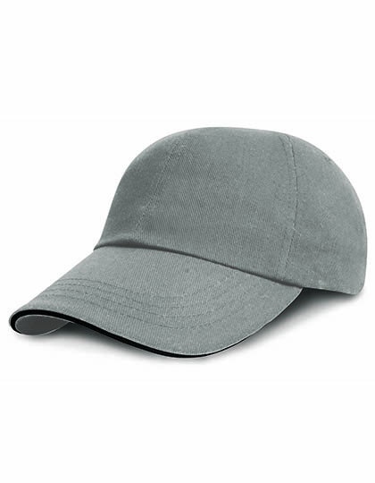 Result Headwear Heavy Brushed Cotton Cap Grey