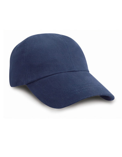 Result Headwear Low Profile Heavy Brushed Cotton Cap Navy