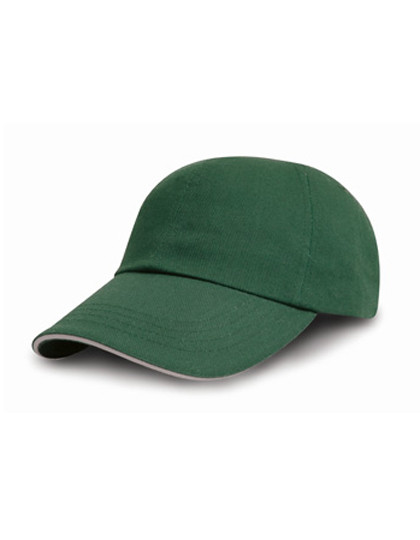 Result Headwear Brushed Cotton Decorators Cap With Sandwich Peak Forest