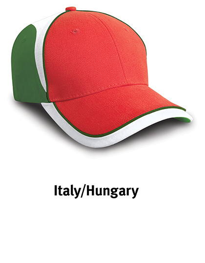 Result Headwear National Cap Italy Red