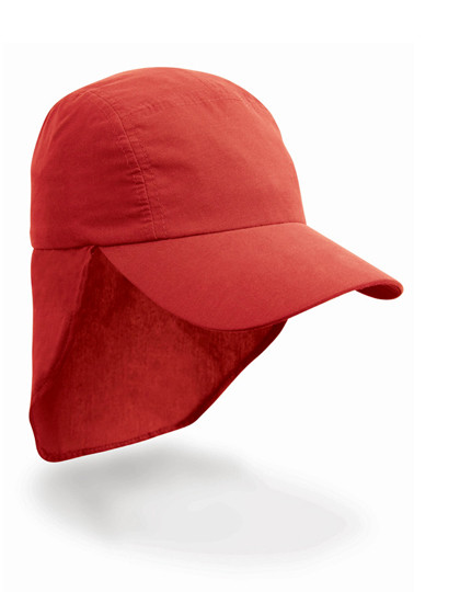 Result Headwear Junior Legionnaire Cap Red