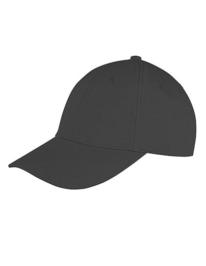 Result Headwear Memphis Brushed Cotton Low Profile Cap Black