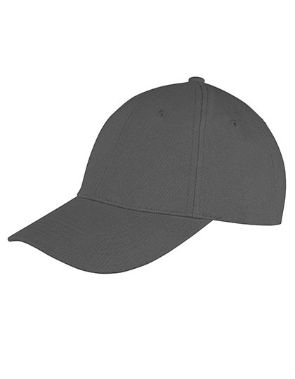 Result Headwear Memphis Brushed Cotton Low Profile Cap Charcoal