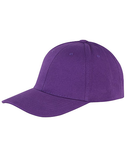 Result Headwear Memphis Brushed Cotton Low Profile Cap Purple