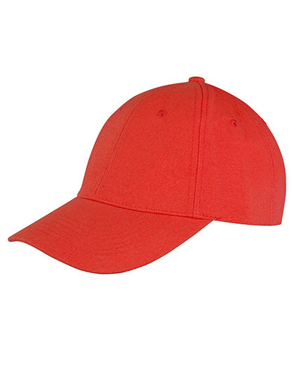Result Headwear Memphis Brushed Cotton Low Profile Cap Red